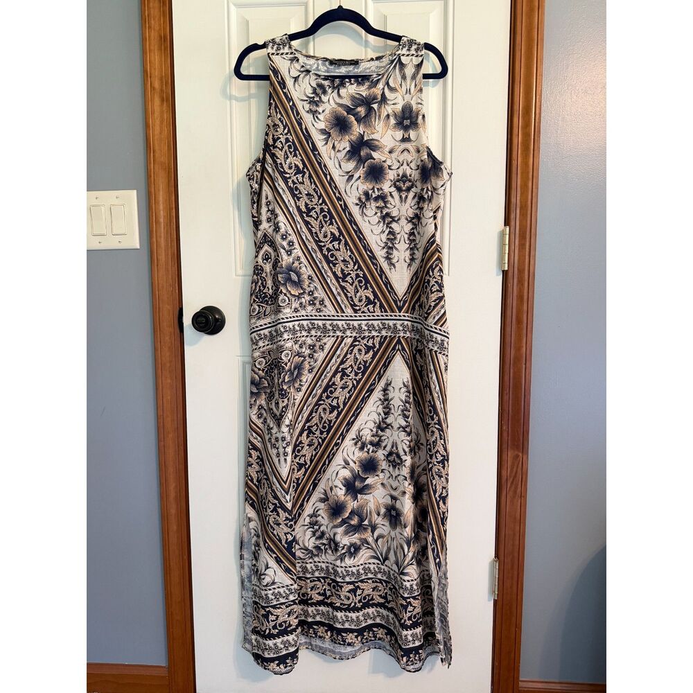 Francesca Bettini Woman's Linen Maxi Dress Size L